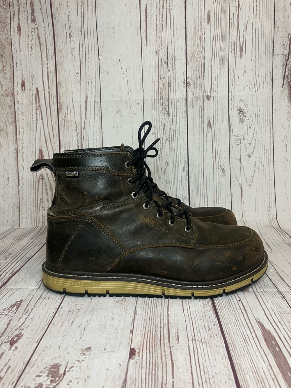 KEEN Utility Men's San Jose 6" Waterproof Wedge Work Boots size 11.5 D